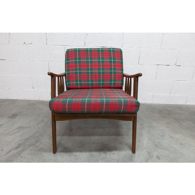 Wood Scandinavian Scottish Collapsible Teak Armchair, 1960s For Sale - Image 7 of 18