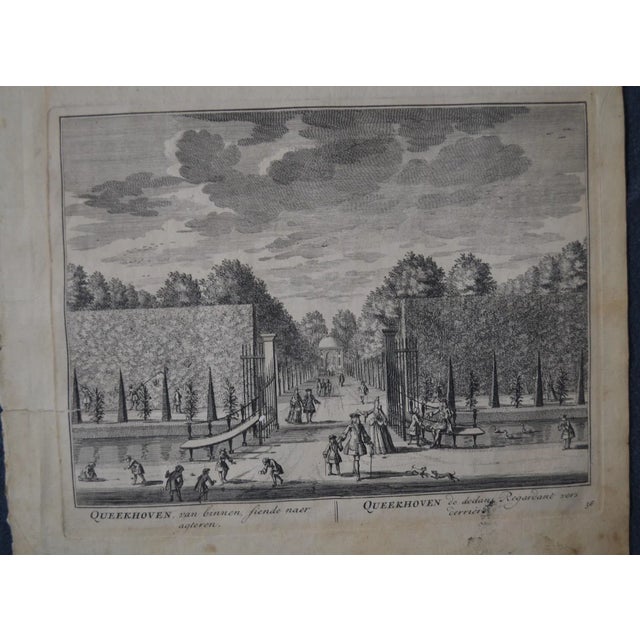 Amsterdam, 1719 Two Engravings on One Sheet : Queekhoven For Sale - Image 4 of 11
