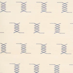 SAMPLE - Schumacher x A Rum Fellow Kin Sisal Embroidery Wallpaper In Ink On Ivory