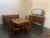 Art Deco Rosewood & Marble Dining Room Set, 1930s, Set of 10 For Sale - Image 3 of 14
