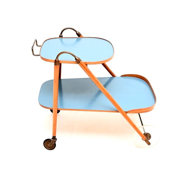 Vintage Italian Drinks Trolley, 1950s For Sale - Image 4 of 10