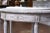 French Pair of 19th Century French Directoire Carved Painted Demilune Console Tables For Sale - Image 3 of 11
