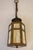 1910s Arts & Crafts Copper Iron Stained Glass Mission Hexagon Chimney Lantern Hanging Lamp 1910's For Sale In Los Angeles - Image 6 of 14