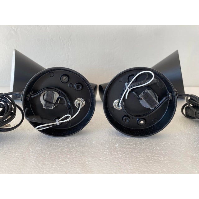 Danish Modern Arne Jacobsen Black Aj Wall Sconces For Sale - Image 9 of 9