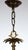 Vintage French Bouilette Brass and Metal Shade Chandelier, 1940s For Sale - Image 4 of 15