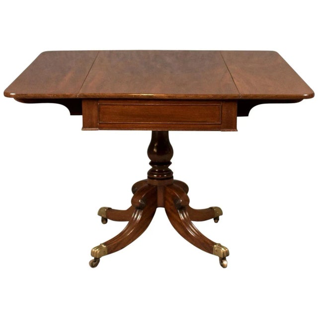 1820s Regency Flame Mahogany Pembroke Table For Sale - Image 11 of 11