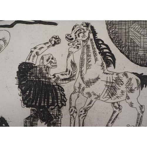 Aimé Montandon, Death Harnessing its Horse, Engraving For Sale - Image 4 of 10