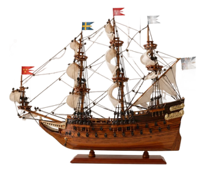 Heritage Handcrafted Wooden Galleon Ship Model – Luxury Nautical Decor for Modern & Vintage Interiors