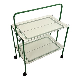 Italian Folding Food Trolley, 1970s For Sale