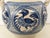 20th Century Glazed Earthenware Spanish Blue and White Painted Urn, Vase For Sale - Image 9 of 10