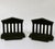 Mid 20th Century Vintage Solid Cast Iron Parthenon Greek Roman Temple Column Bookends With Faux Green Patina For Sale - Image 5 of 11