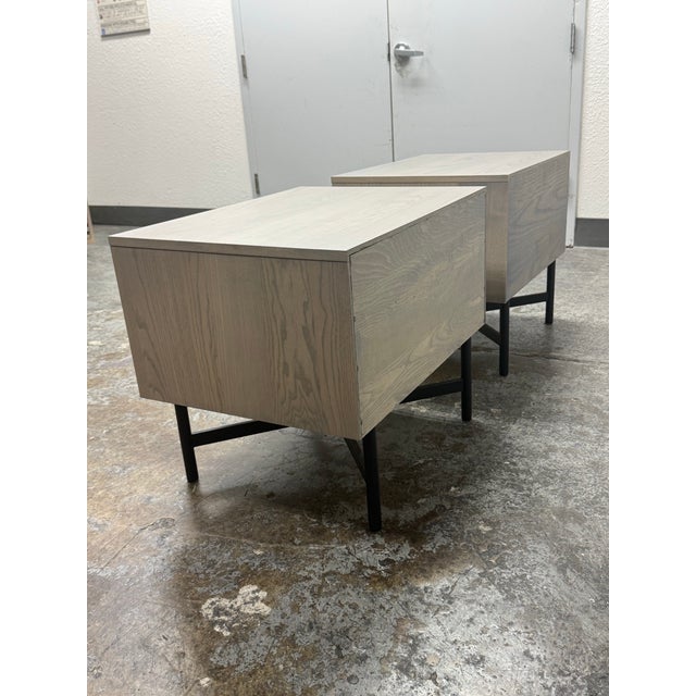 Wood Room & Board Adrian Nightstands, Pair For Sale - Image 7 of 12