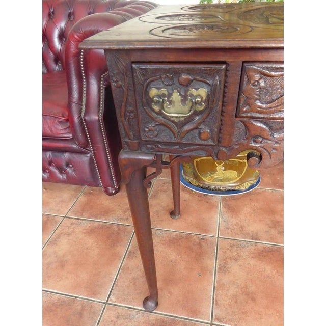 Antique Georgian Mahogany Side Table, 1740 For Sale - Image 3 of 14