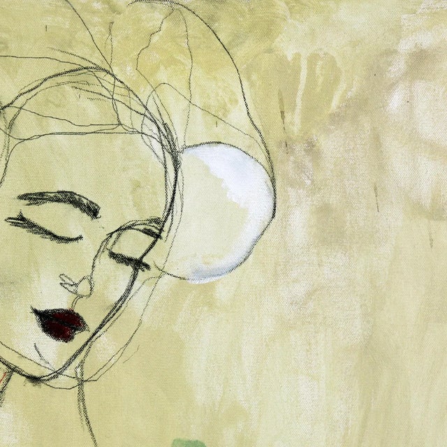 Figurative Gisela - Abstract Expressionist Contemporary Figurative Portrait Original Artwork by Erin Hammond For Sale - Image 3 of 9