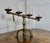 Brutalist Gothic Hand-Forged Iron 4-Candle Candelabra, 1960s For Sale - Image 12 of 13