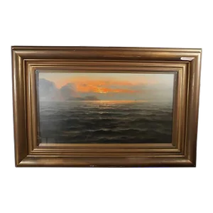 Nels Hagerup - San Francisco Bay - Oil on Canvas Circa 1880s