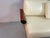 Mid-Century Italian Cream Leather Landscape Sofa with Chaise Longue and Integrated Table from Frighetto, Italy, 1980s, Set of 2 For Sale - Image 6 of 18