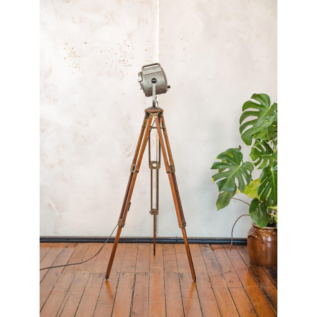 Vintage French Theater Spotlight Floor Lamp, 1950s For Sale - Image 6 of 18