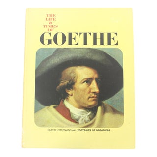 1967 the Life and Times of Goethe Book Hardcover Hard Cover, Gift for Art Poetry History Lover, Coffee Table Bookshelf Styling For Sale