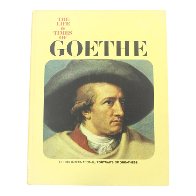 1967 the Life and Times of Goethe Book Hardcover Hard Cover, Gift for Him Her Art Poetry History Lover, Coffee Table Bookshelf Styling For Sale