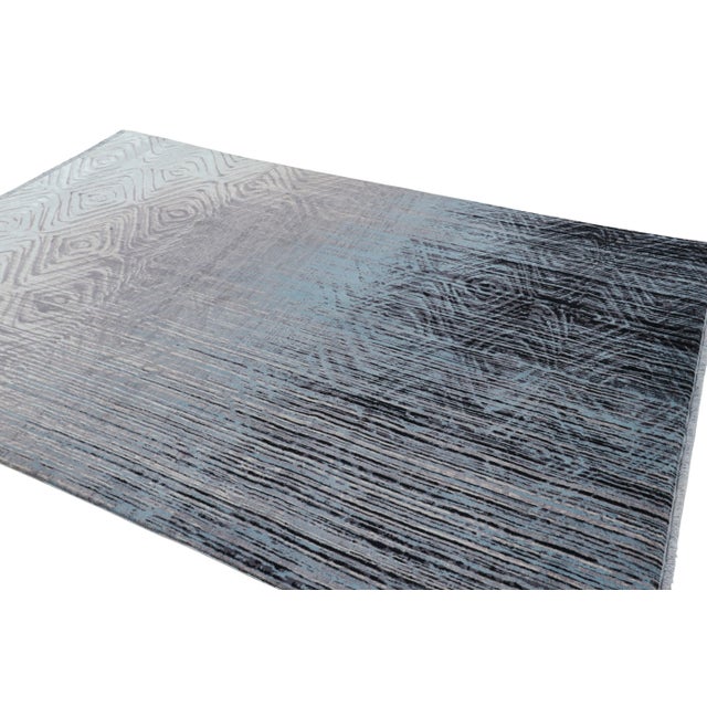 Rug & Kilim Rug & Kilim’s Contemporary Abstract Rug With Geometric Patterns “Hailstorm” For Sale - Image 4 of 7