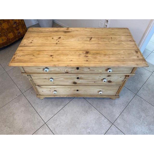 Gründerzeit Chest of Drawers in Softwood For Sale - Image 9 of 11
