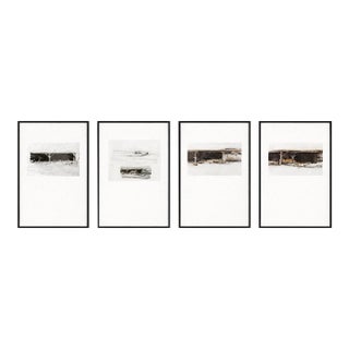 Mid 20th Century Outbuilding Studies From Kuerners — Wyeth Study Series, Set of Four Float Mounted Prints, Gallery Framed (20” X 30”) For Sale
