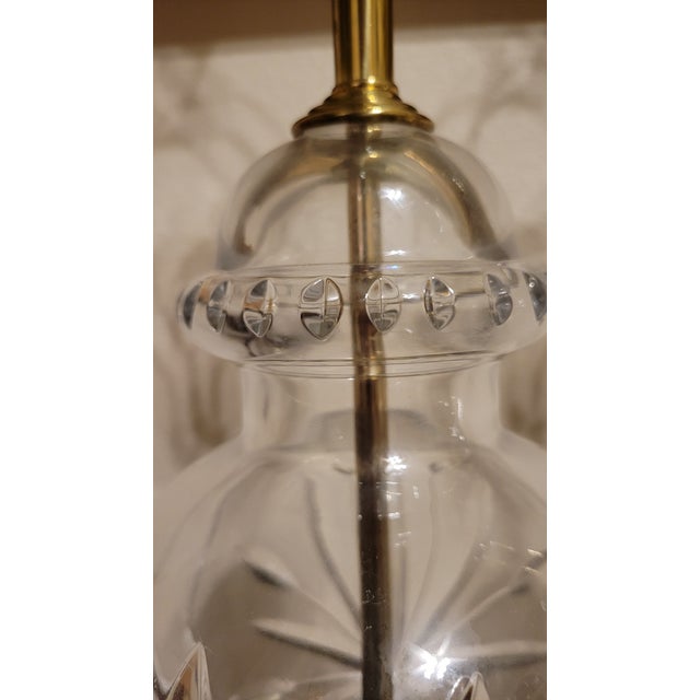 Mid 20th Century Vintage Pair of Heyward Glass Lamps For Sale - Image 5 of 12