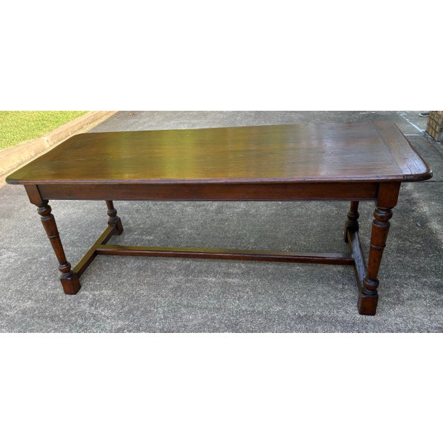 French Country Farm Dining Table For Sale In Dallas - Image 6 of 12
