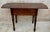 Wood Drop-Leaf Side Table With Two Drawers, 1930s For Sale - Image 4 of 15