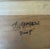 Signed Birds Eye Maple Side Table For Sale In Los Angeles - Image 6 of 6