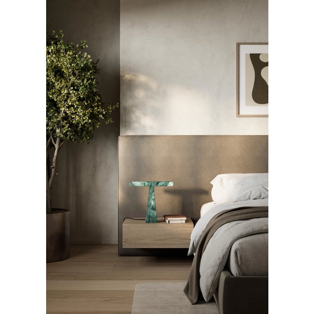 Modern Abstract Table Lamp in Italian Marble by Niko Koronis For Sale - Image 3 of 5