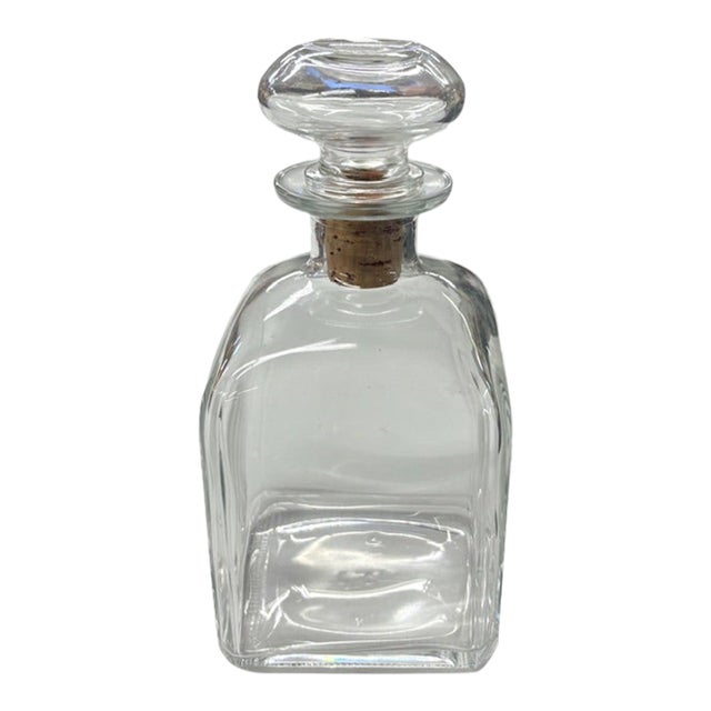 Vintage Glass Decanter Signed Italy For Sale