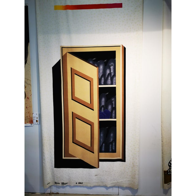 1970s Vintage Italian Tapestries by Concetto Pozzati, Fernand and Dispensa Profumata, 1970s, Set of 2 For Sale - Image 5 of 10