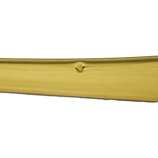 Antique C. 1900 Amber Glass Trumpet Flower Figurine Vase Epergne For Sale - Image 11 of 12