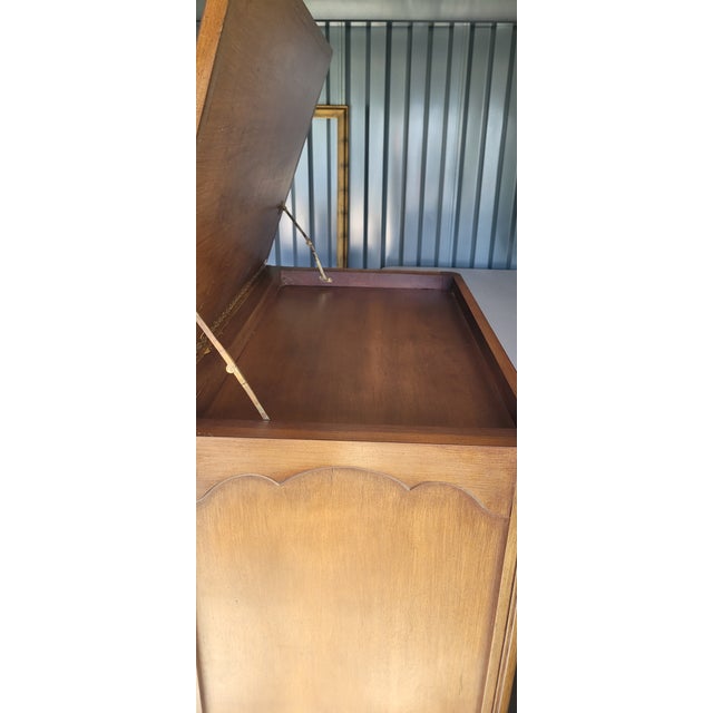 Wood 1960s Tall French Lingerie 12 Plus Drawer Dresser For Sale - Image 7 of 17