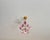 Vintage Italian Murano Style Hand-Painted Pink Floral Pendant Light, Romantic Glass Blossom Chandelier, Dramatic Ceiling Shadow Display For Sale - Image 11 of 17