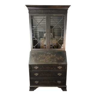 Ethan Allen Newport Liliana Chinoiserie Secretary Desk For Sale