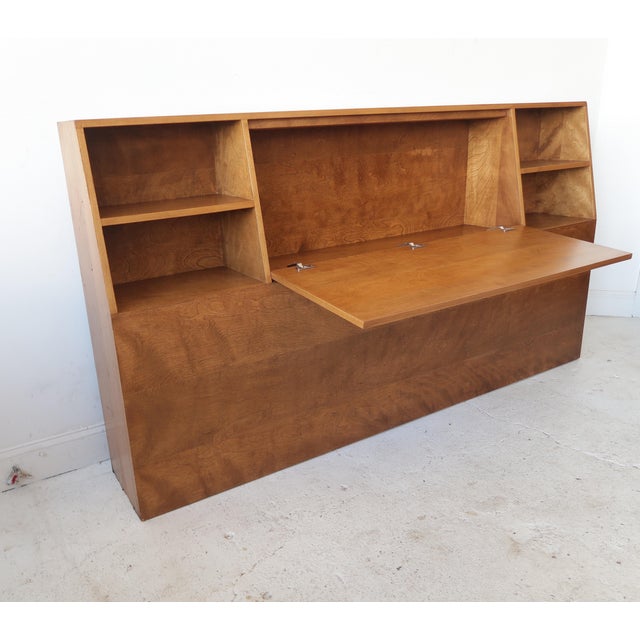 Vintage Mid Century Modern King Headboard with Storage Chairish