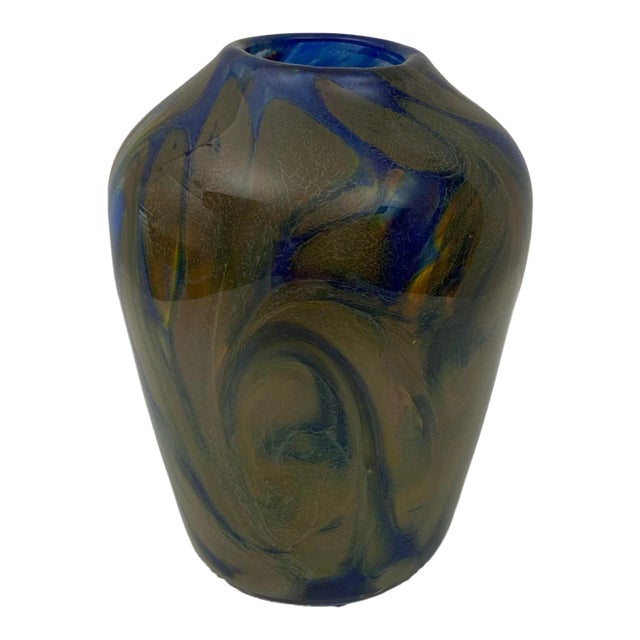 Murano Art Glass Flower Vase Attrib. To Fratelli Toso For Sale