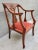 1940s Newspaper Reading Chair With Velvet Seat For Sale - Image 4 of 12