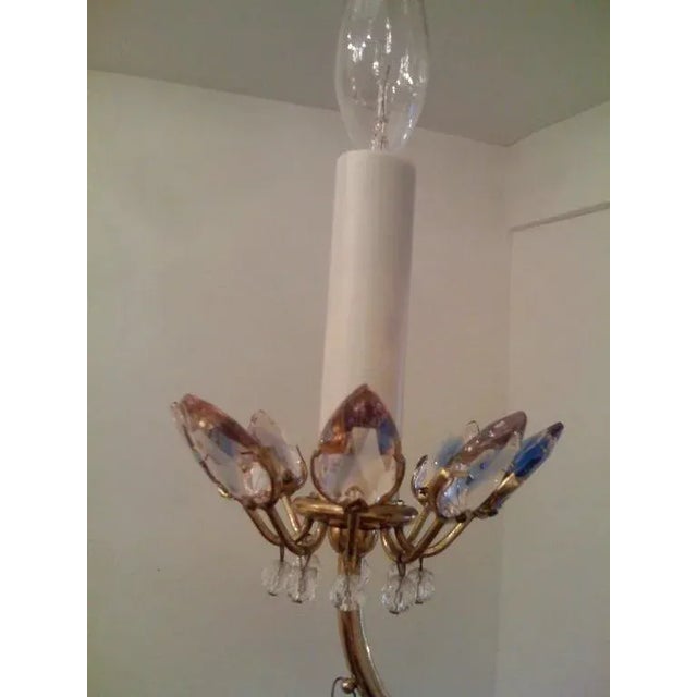 1950s Jl Lobmeyr Colored Crystal Chandelier For Sale - Image 5 of 11
