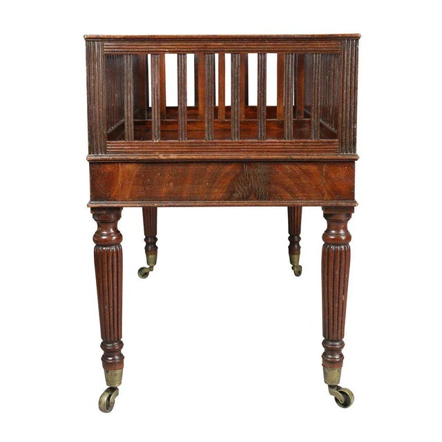 Brown Regency Mahogany Canterbury For Sale - Image 8 of 11