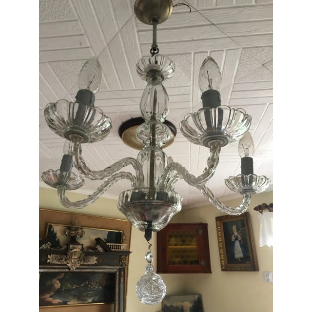 Venetian Glass Chandelier, 1950s For Sale - Image 13 of 13