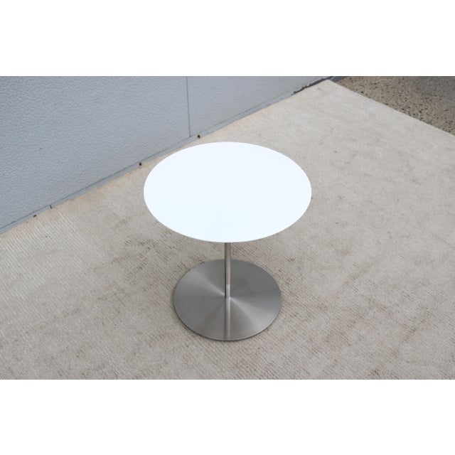 Minimalist Jephson Robb for Bernhardt Design Quiet Round Occasional Side Table For Sale - Image 11 of 18