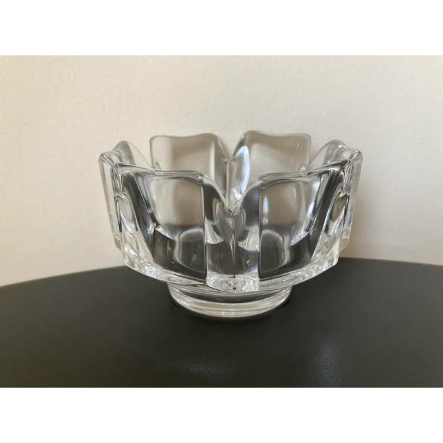 Scandinavian Crown Orrefors Crystal Catchall Bowl, Signed For Sale - Image 18 of 18