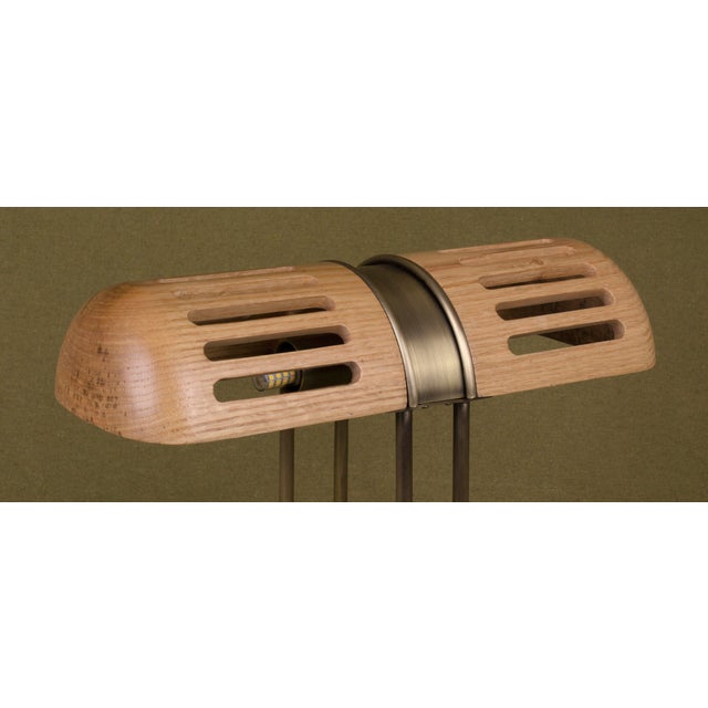 Wood Turing Table Lamp by Wood Tailors Club For Sale - Image 7 of 16