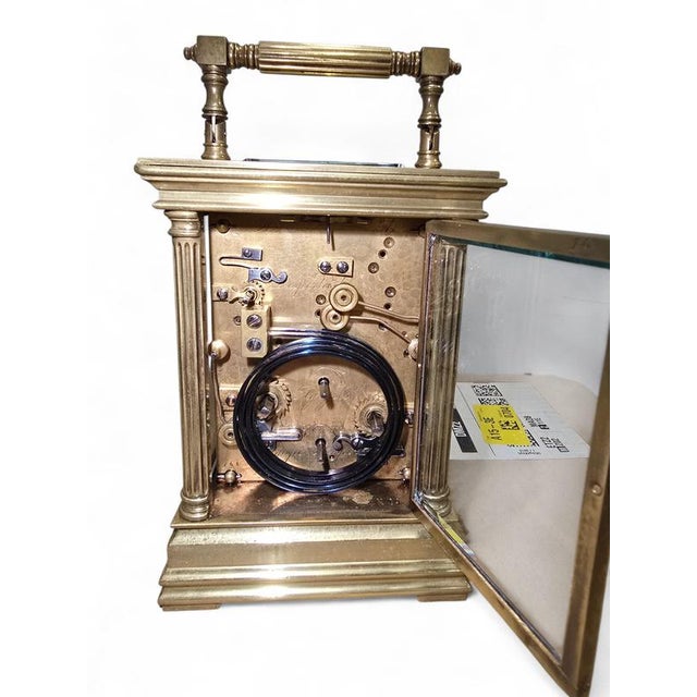 Metal Spanish Gilt Bronze Carriage Clock, 1890s For Sale - Image 7 of 12