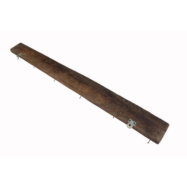 Antique Wood Handcarved Wall Coat Rack, 1890s For Sale - Image 12 of 13