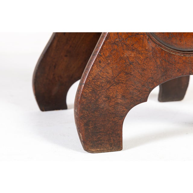 Brown Antique English Hall Chairs, 1700s, Set of 2 For Sale - Image 8 of 10